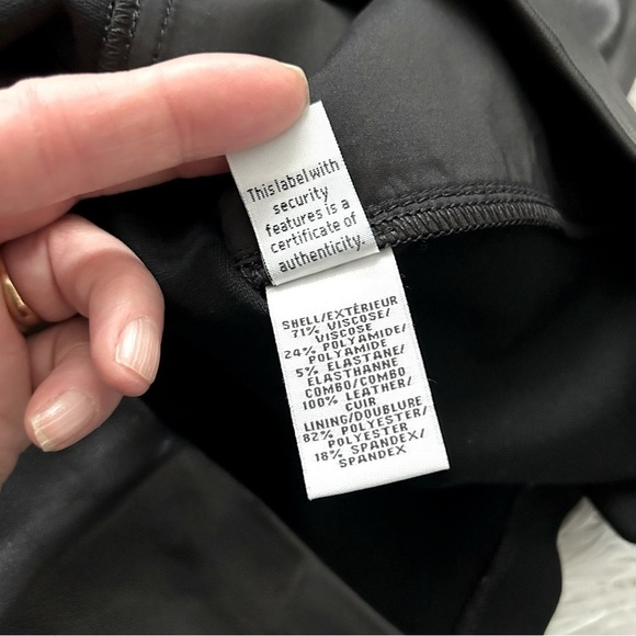 Diane von Furstenburg Lisa Leather Trim Skirt - Picture 8 of 8